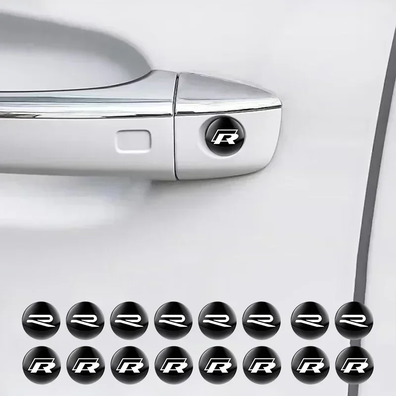 2/5/10pcs Car door lock sticker For Volkswagen VW Touran Beetle Golf Passat Jetta Polo Bora CC Lavida Caddy Scirocco B5 B6 B7
