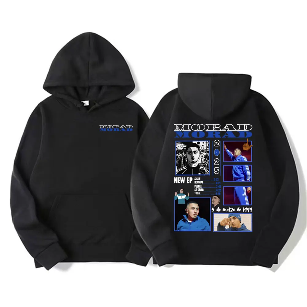 Rapper Morad MDLR 2025 Tour Merch Sweatshirts Men Fashion Hip Hop Pop Music Hoodies Unisex High Quality Casual Hoodie Streetwear