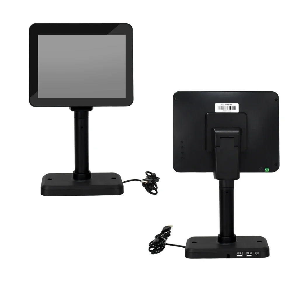 New Usb 10-inch Screen Customer Display For Pos System Touch Frameless All-in-one Pos Systems