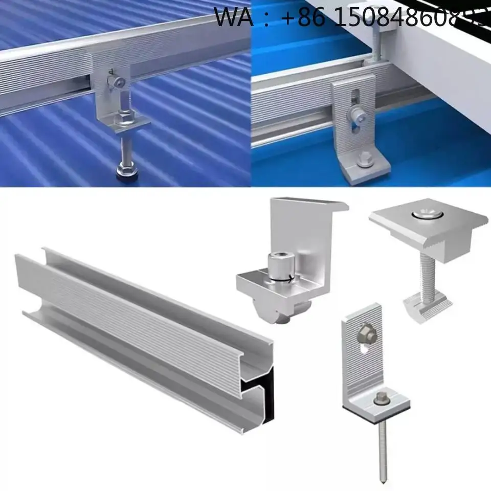 Metal Roof Solar Panel End Clamps, Jinko 600W PV Module Accessories, Precise Solar Energy Fittings for Commercial Solar Panel Mo