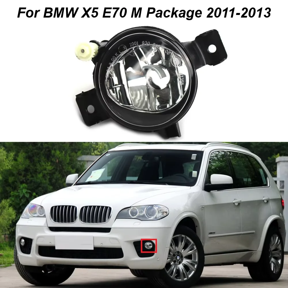 

For BMW X5 E70 2011-2013 M Package Left Right Front Bumper Fog Lights Lamps Without Bulbs 63177237433 63177237434 Car-Styling