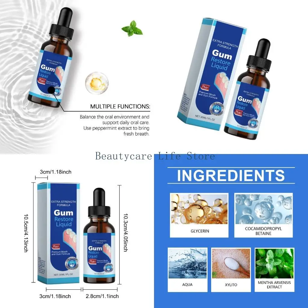 652C Professional Brightening Mouthwash Fast Acting Liquid Solution For Instantly Smile Enhancement Travel Ready