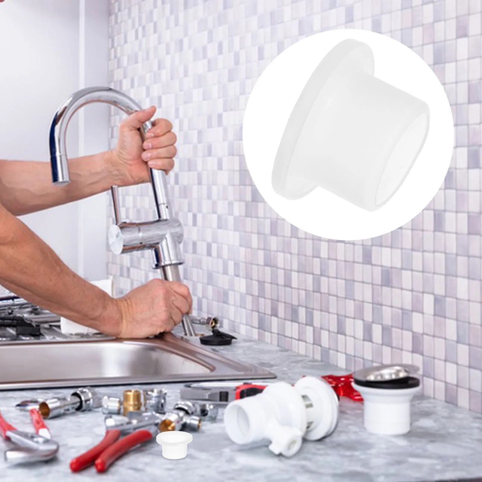 

50Pcs Silicone Washer Leak Proof Flat Washers for Faucet Showerhead Hose Repair Kit Water Saving Replacement Parts