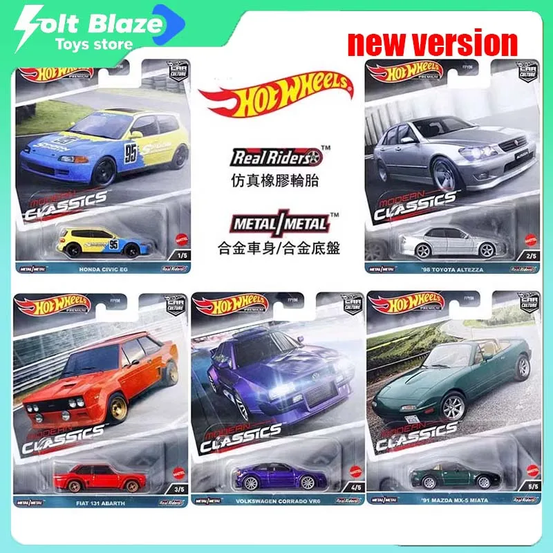 

Hot Wheels 2025 Modern Classics Series FPY86 Модель автомобилей из сплава 1/64 Honda Civic Toyota Fiat Volkswagen Mazda Cars Игрушки для мальчиков Подарки