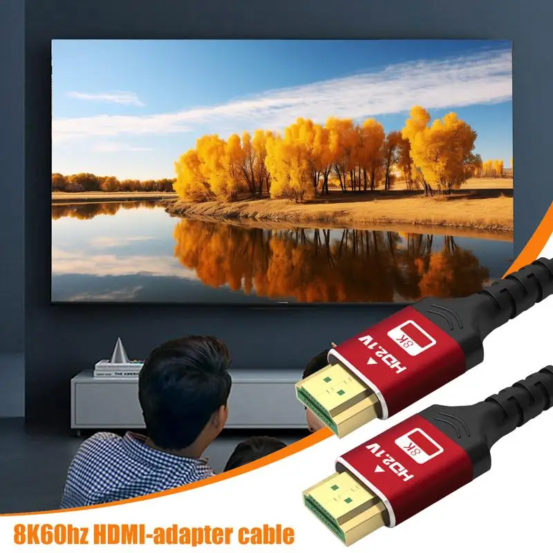 8K60Hz Extension Cable 8K High Speed Adapter Cord For Enhanced Audio-Visual Experience Computer TV Projection Adapter Cable For