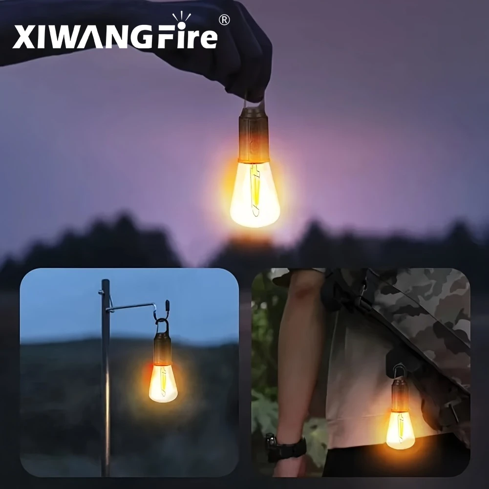

Outdoor USB Rechargeable LED Lamp Bulbs High Brightness Emergency Light Hook Up Camping Fishing Portable Lantern Night Lights