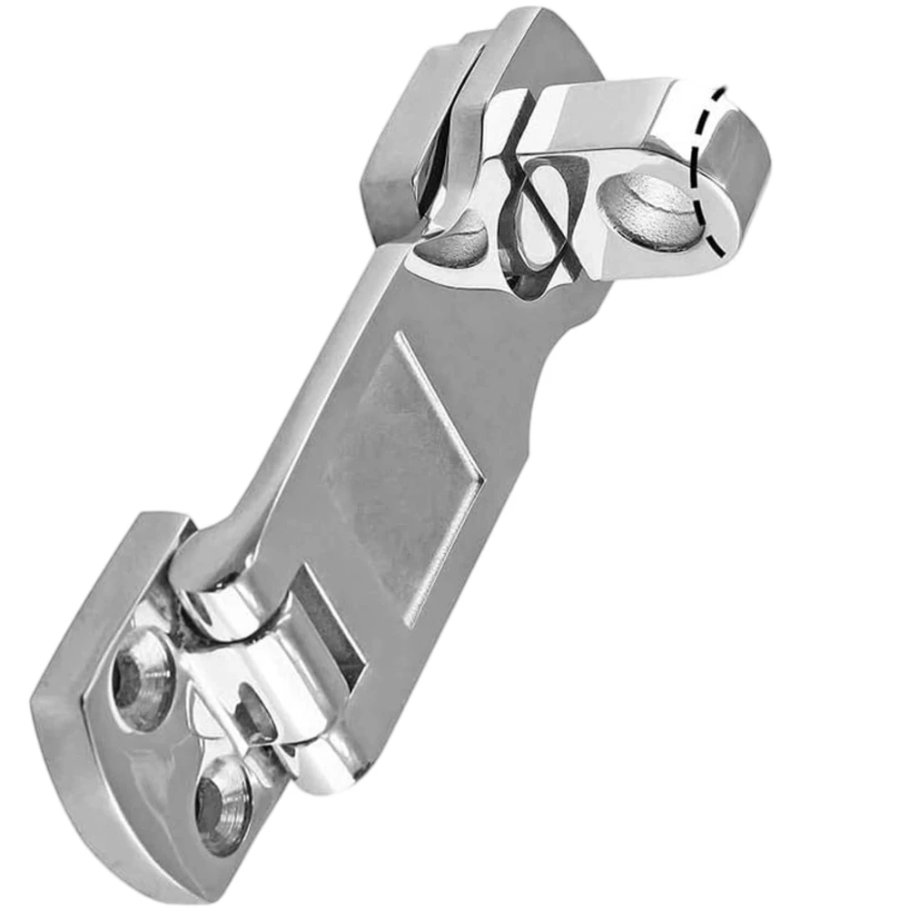 Boat Latch Marine Door Hasp 75mm X 25mm Easy Installation Marine Door Hardware Rust Resistant Saltwater Resistant Swivel Latch
