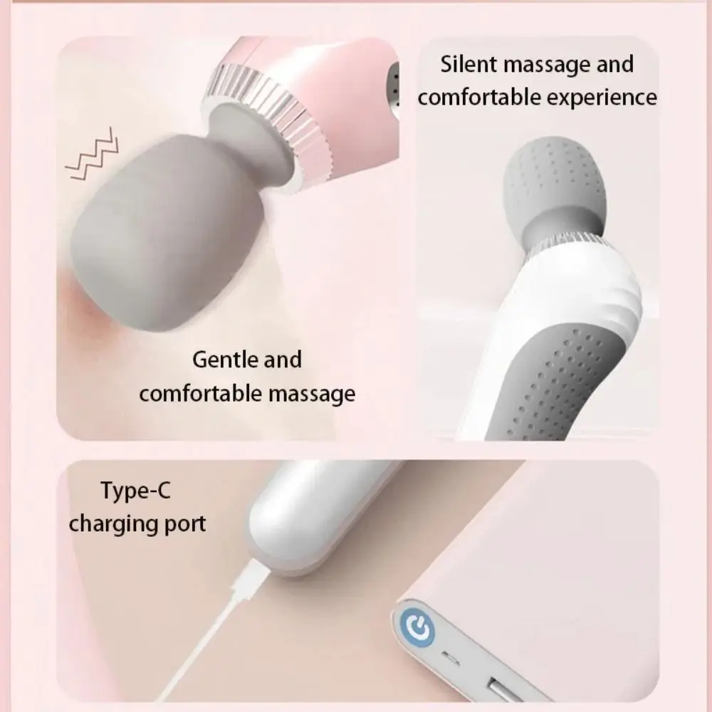 

Портативный электрический массажер-стик с высокочастотной вибрацией, USB-зарядка, 5 скоростей, регулируемый, практичный