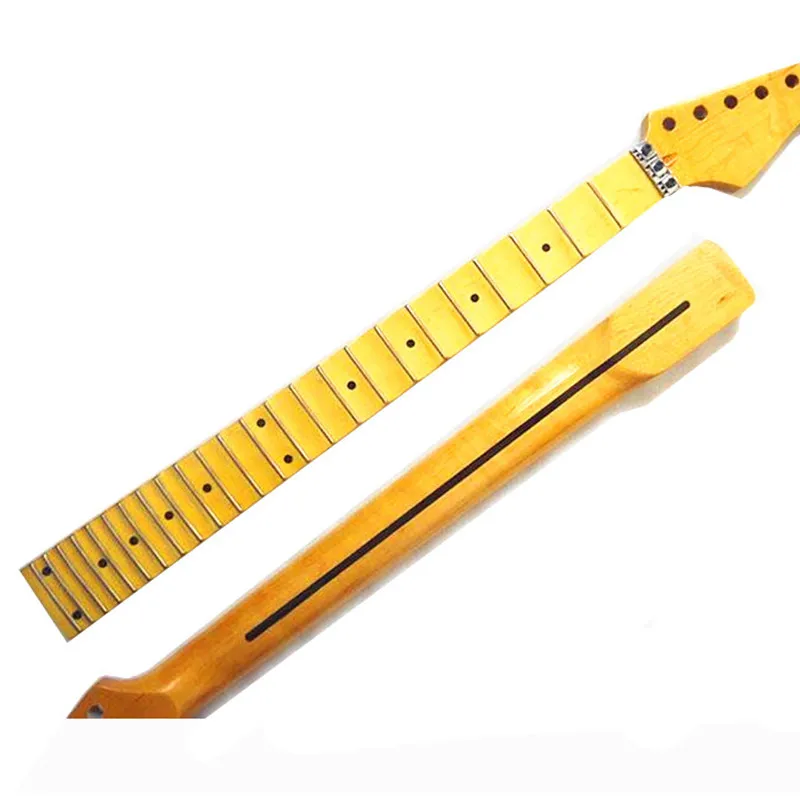 Disado 22 24Frets Maple Electric Guitar Neck Maple Scallop Fingerboard Guitar Accessories Parts Musical Instruments