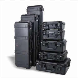 PP-2411 Wholesale Factory Price Waterproof Flight Case Plastic Carrying Storage Tool Box Case With Customize Foam