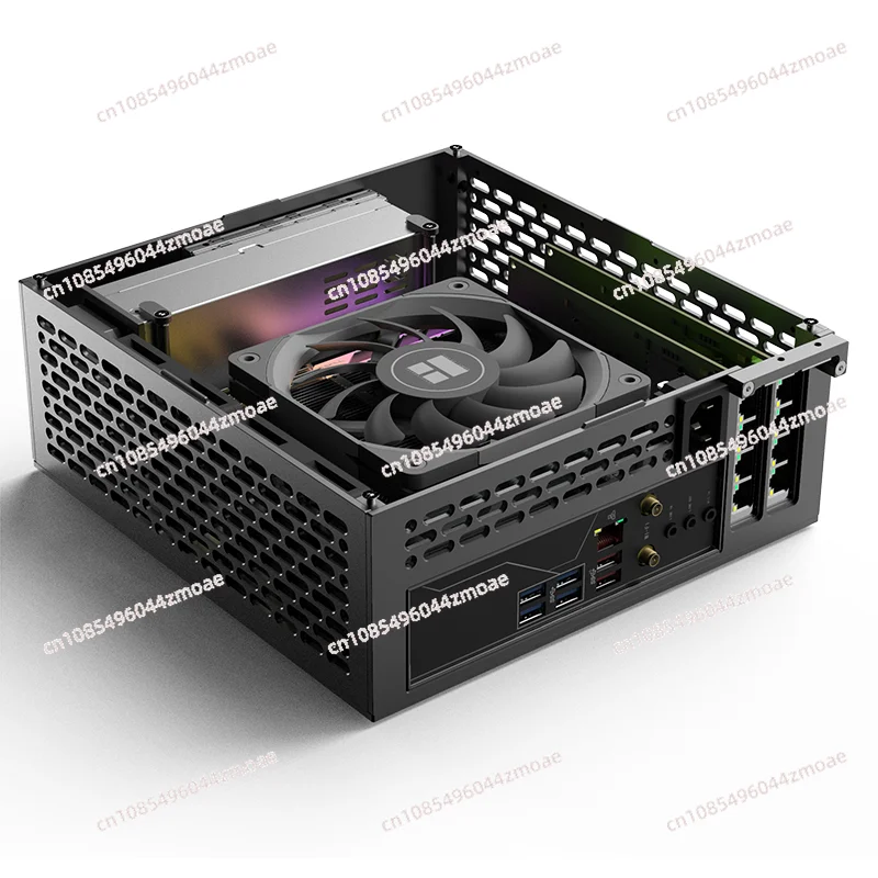 5-liter mini A24-V5 dual slot single display 1u power itx chassis, double-sided chamfering