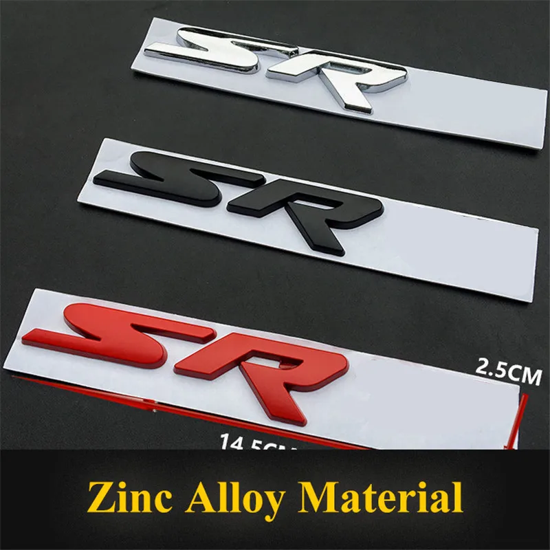 Metal 3D Car Rear Trunk Stickers For Charger Srt Emblem Badge Sxt Challenger Durango Viper Caliber Grill Emblem Badge Decoration