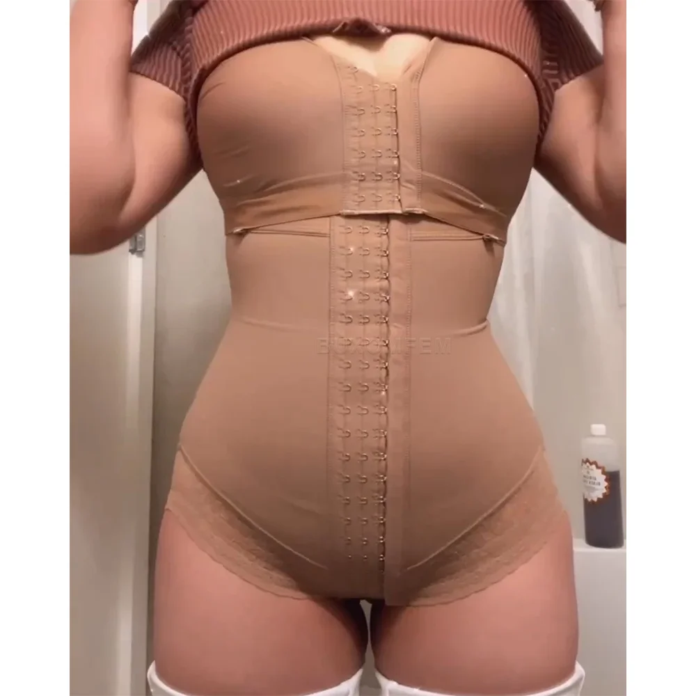 Tummy Shaper for Women Stretchy Shaped Up Breathable High Quality Adjustable Slim Fit Fajas Colombianas Shapewear with Hook Eyes