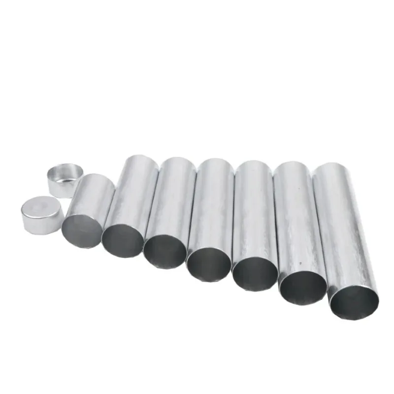 High Quality 100pcs OD22mm OD25mm*100/110/120mm lab Empty Aluminum Tube with Cover Lab Valplast Materials for Dentures