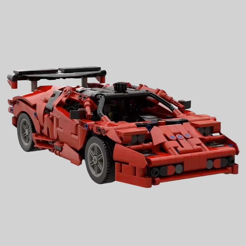 837 ELEMENTÓW MOC-239304 Supercar Techniczny Speed Champions Samochód Miejski Klocki Konstrukcyjne Model Pojazdu Zabawki do Składania Prezent dla Dorosłych i Dzieci
