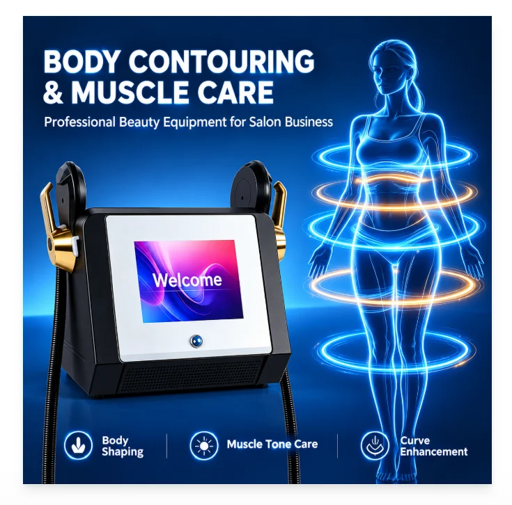 Mecavie Dual‑Handle Body Toning Shaping Machine 6500W Power Body Contouring Equipment for Salon & Personal Care