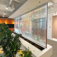 Transparent LED Film Screen P6 P8 P10 90% Transmittance Self-Adhesive for Shop Window Glass Display