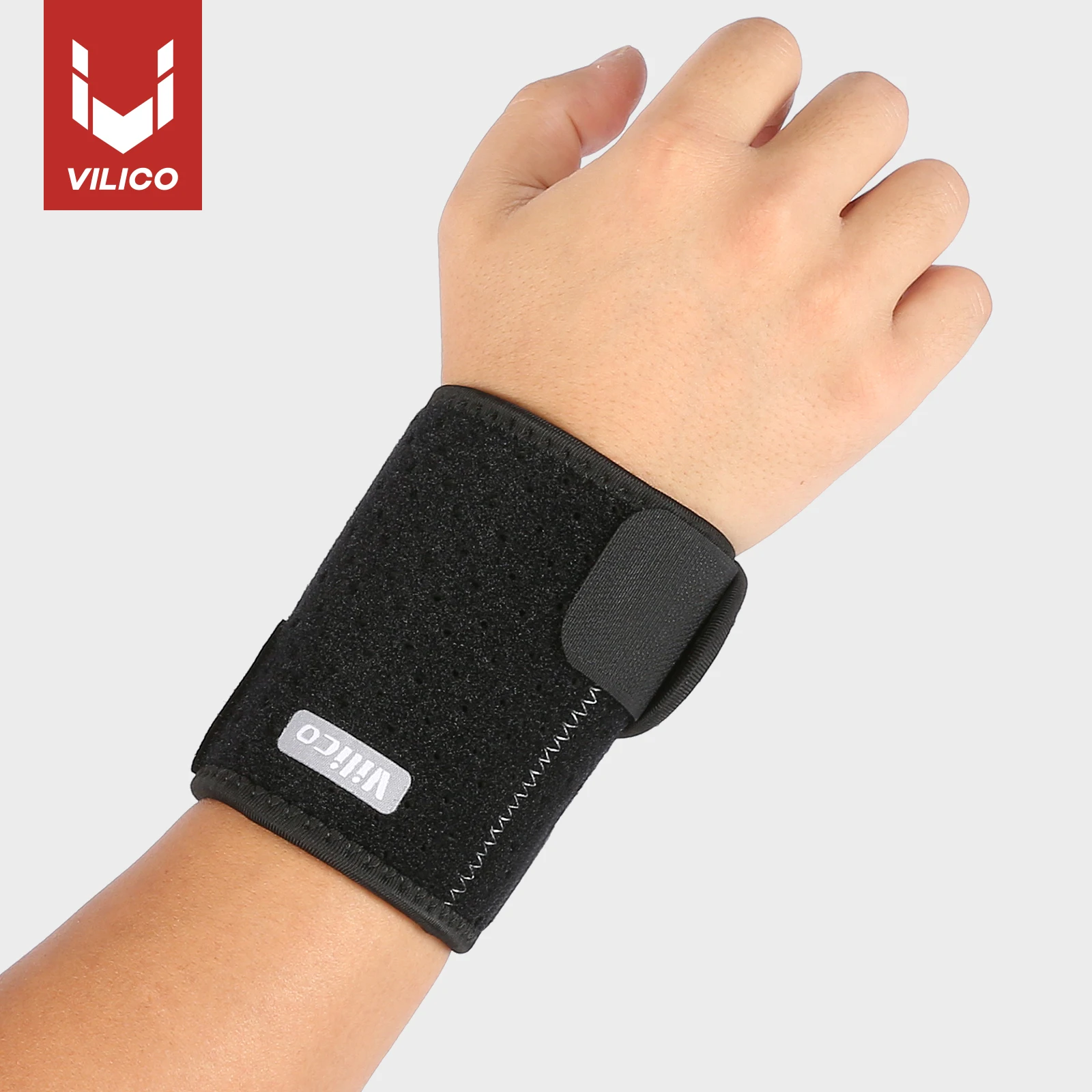 1 PCS Vilico Adjustable Sports Wrist Guard Fitness Bench Press Weight Lifting Dumbbell Barbell Protection Stable Wrist Guard