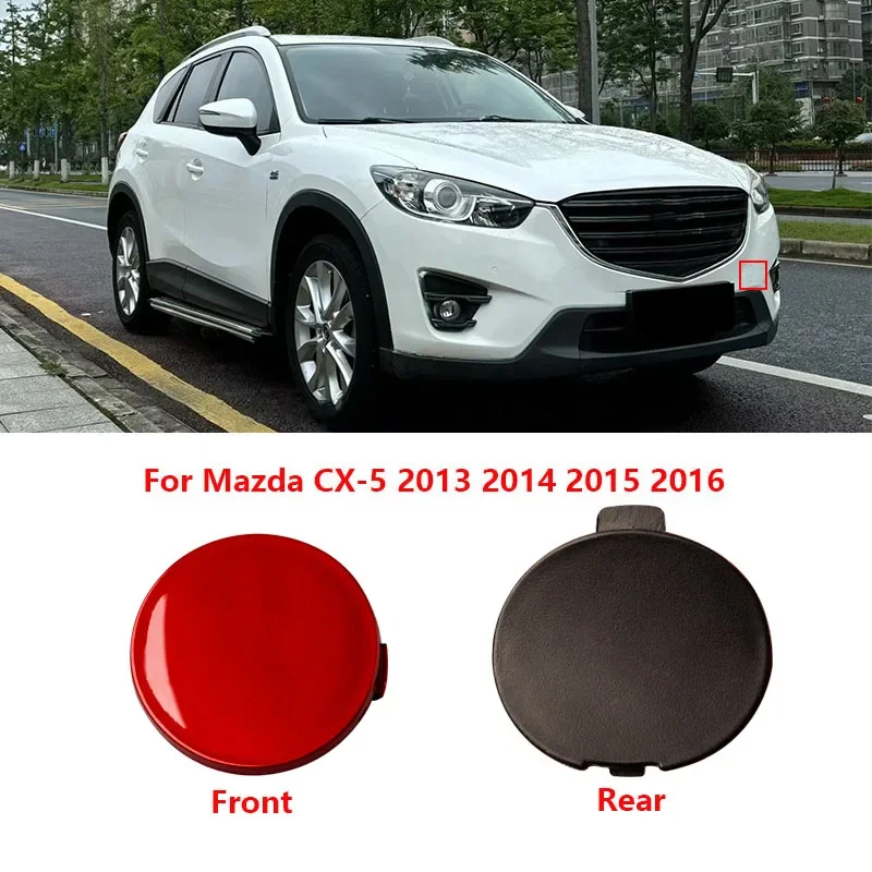 

For Mazda CX5 2013 2014 2015 2016 Car Front Rear Bumper Tow Hook Cover Cap Trailer Hauling Eye Cover Lid