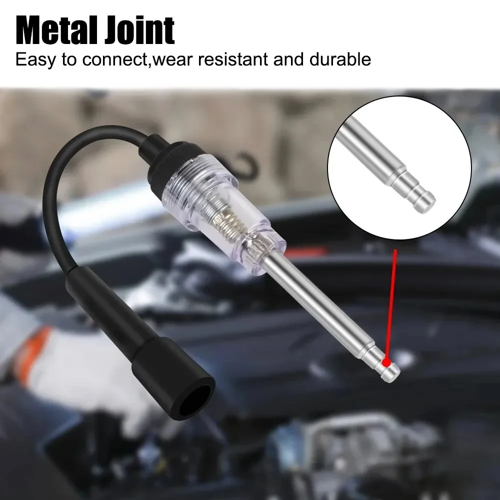 Car Spark Plug Tester Diagnostic Tools Engine Start Test In-Line Igniton Troubleshooting Kit Truck Trailer Auto Accessories Test