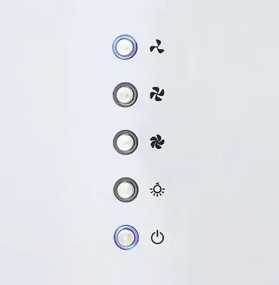 تركيب دائري لأجهزة المطبخ باللون الأبيض في شفاط نطاق جزيرة السقف مع ضوء LED