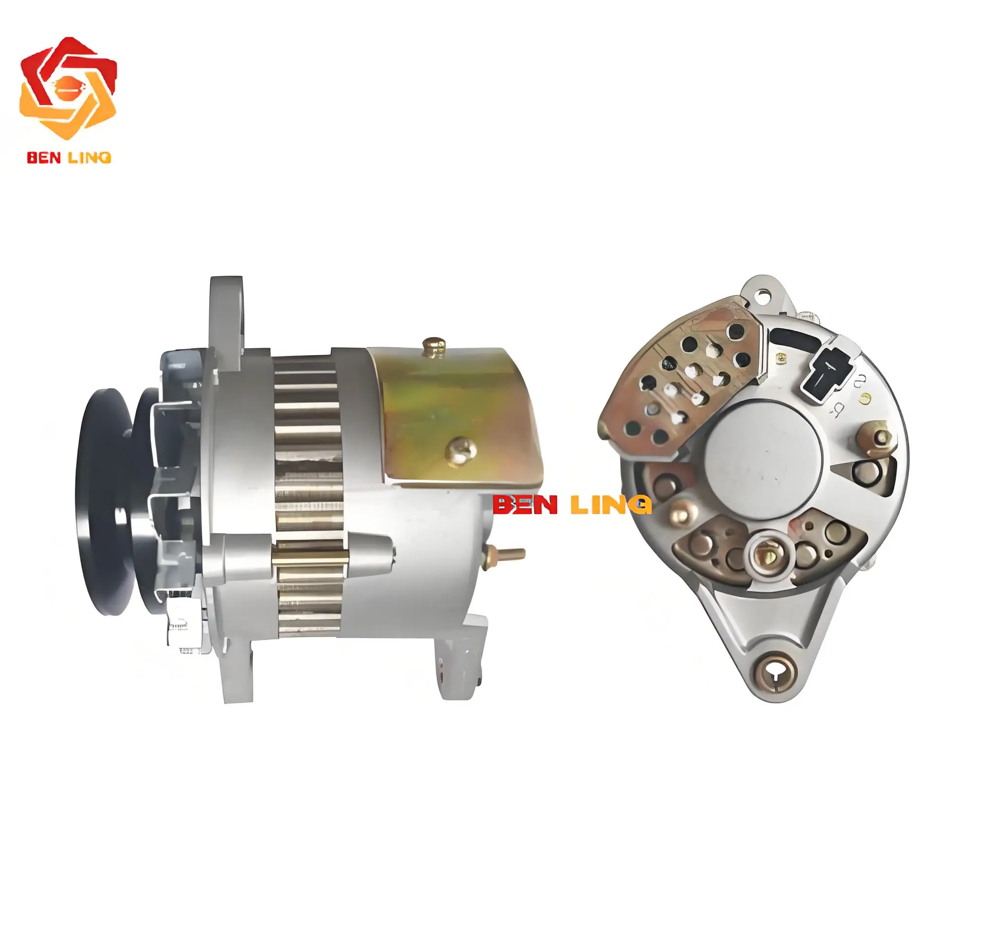 Ben Ling 24V Alternator 6008213850 0330005510 for Komatsu PC60 Excavator Engine Use for Construction Machinery Parts