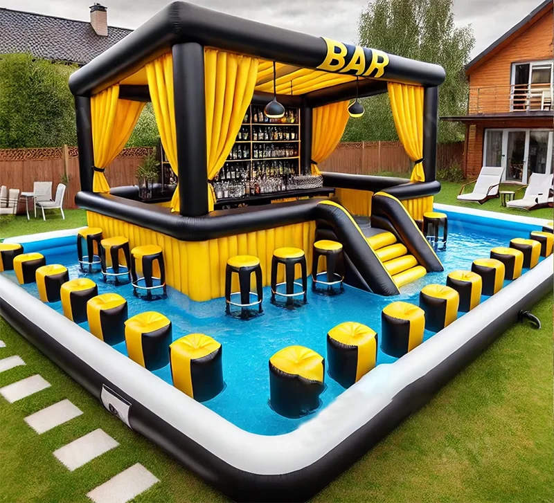 

High Quality Inflatable Floating Bar Rental Inflatable Bar Outdoor Playground Par
