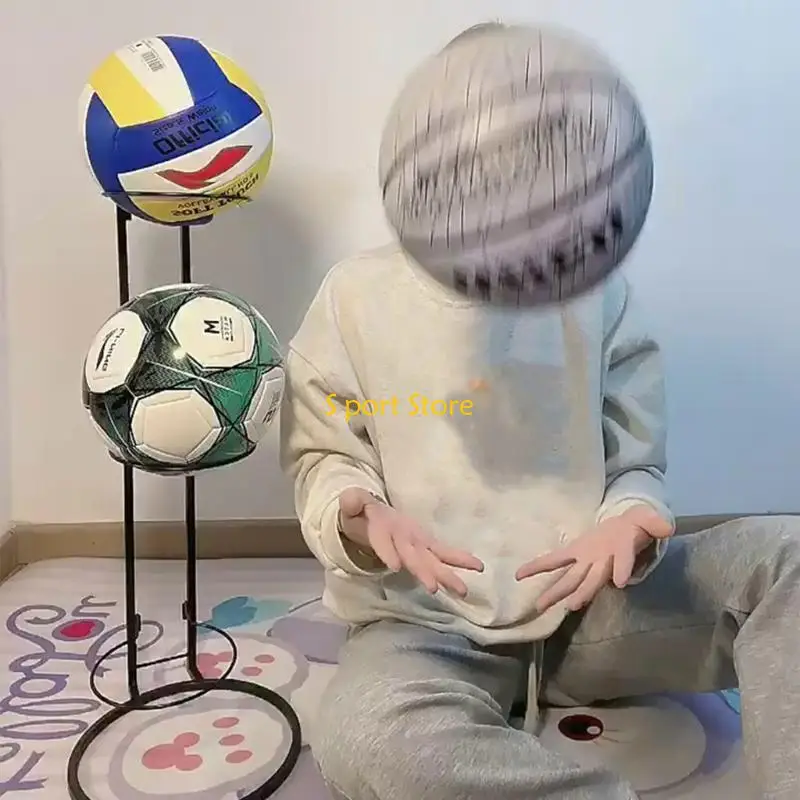 U2JB Rolling Ball Vertical Display Rack para futebol futebol voleibol futebol