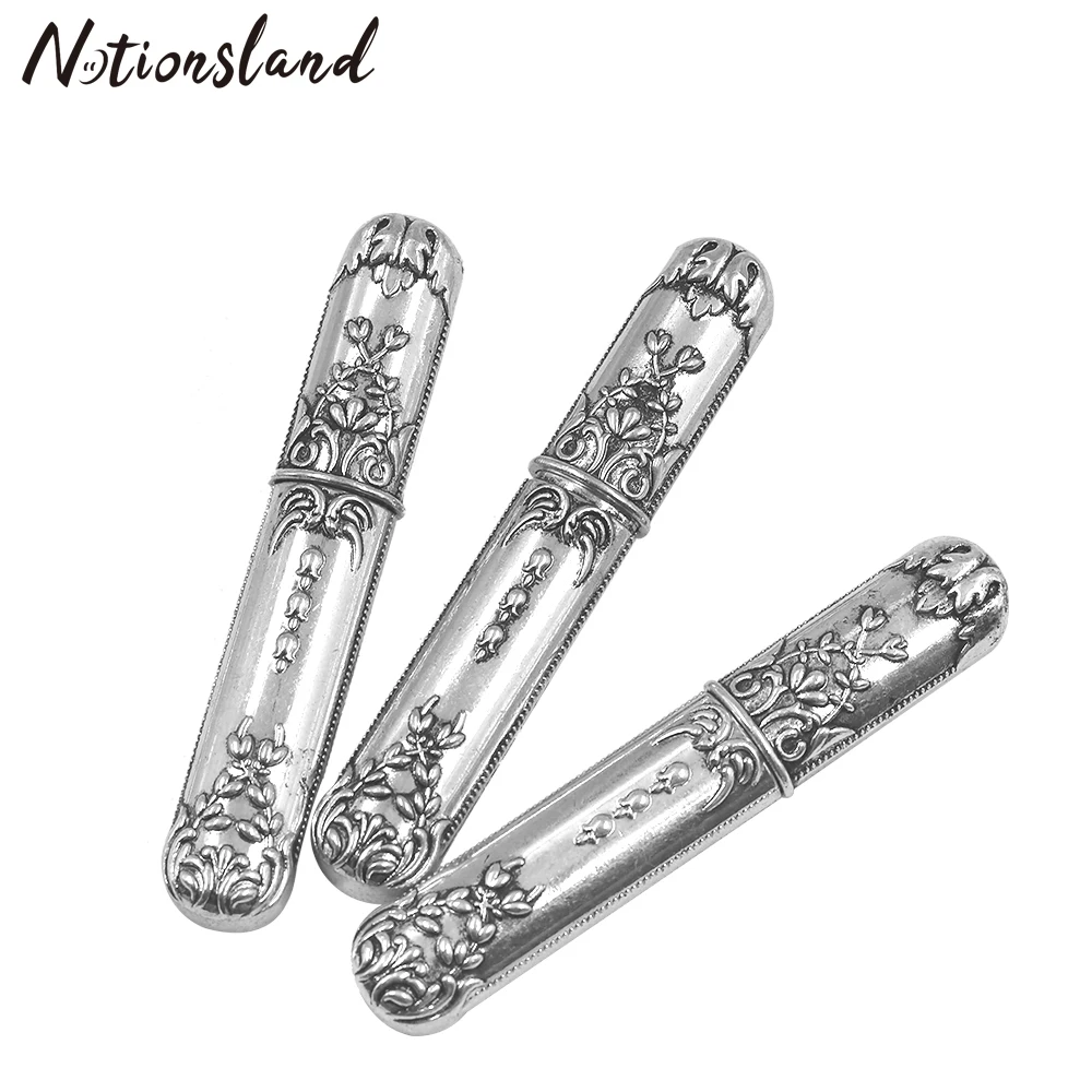 

5/10Pcs Vintage Metal Needle Case Threading Needles Metal Storage Box Sewing Supplies For Embroidery Cross Stitch Craft DIY