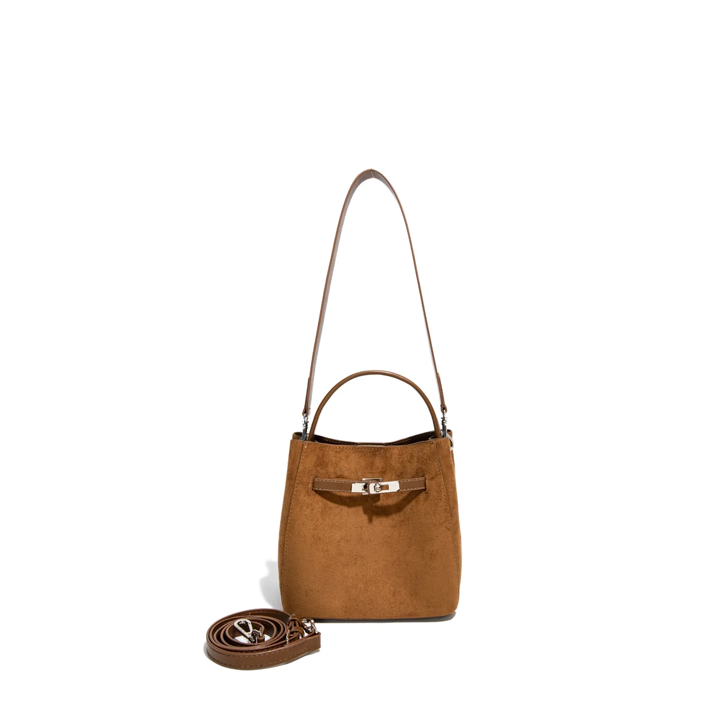 

Шикарная сумка-ведро 2024, модная женская сумка через плечо, универсальная сумка через плечо, минималистичная сумка «день-ночь», текстурированный слинг