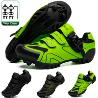 Zapatos de ciclismo MTB neutros, compatibles con zapatos de ciclismo de carretera Pelaton, calzado deportivo de ciclismo para hombre, diseño de tira reflectante