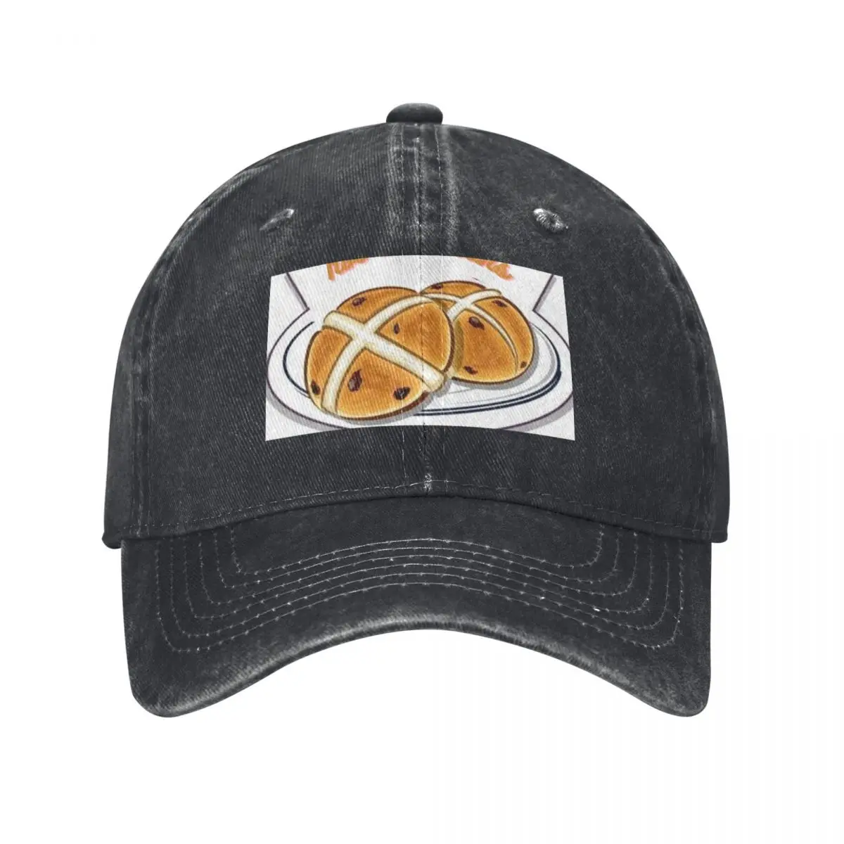 

hot cross buns Baseball Cap Golf Hat Man Funny hats Woman Men's