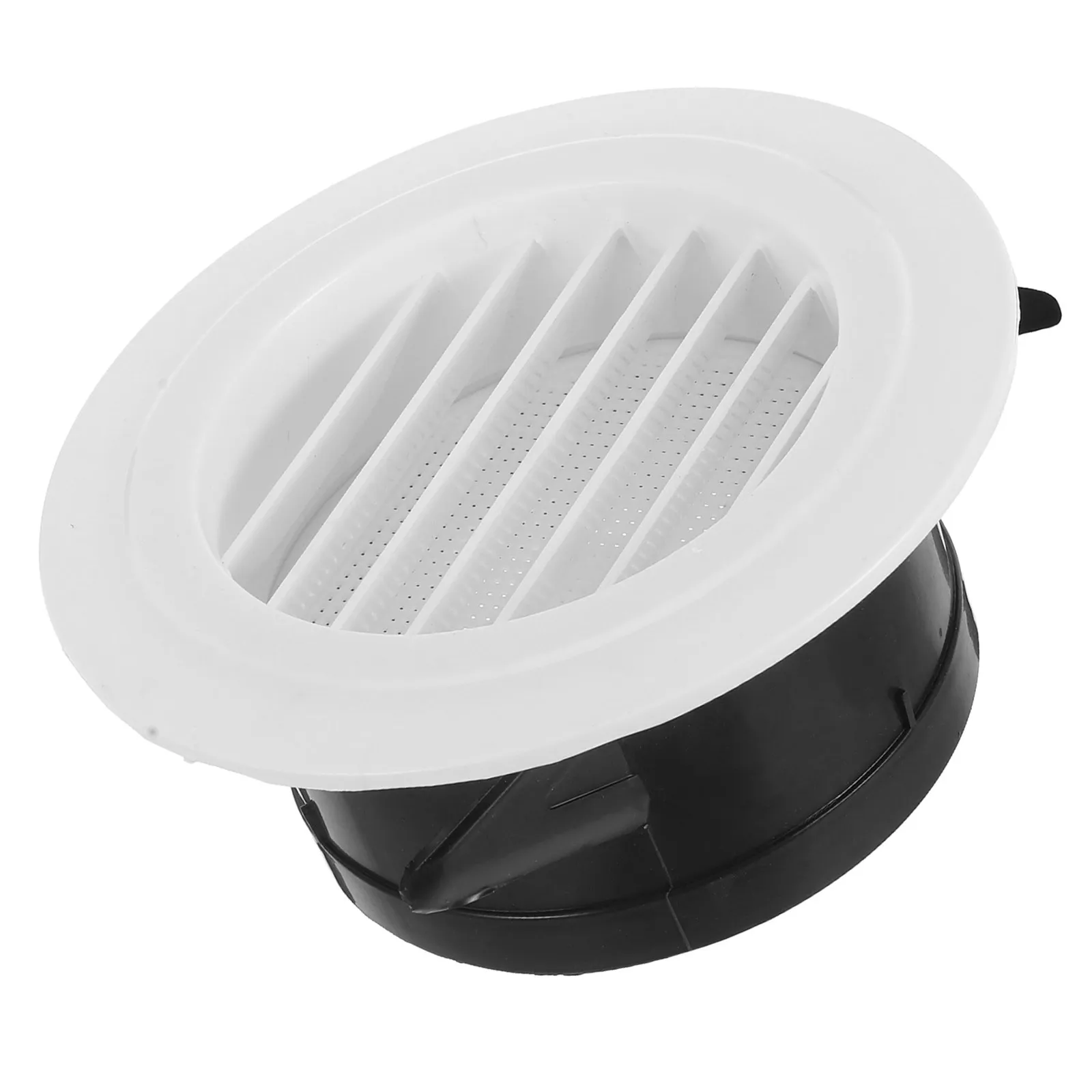 125mm Round Vent Cover Louvered Air Outlet Soffit Vents Hvac Ducting Bathroom Kitchen Efficient Ventilation Clean Environment
