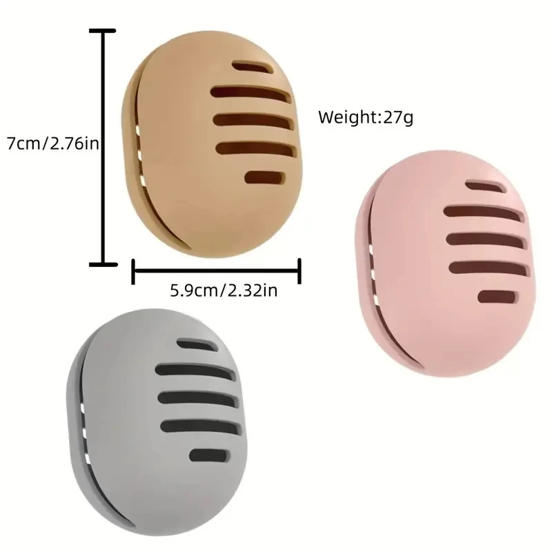 Silicone maquiagem esponja titular, caixa cosmética portátil, eco-friendly, multi-buraco, caso de armazenamento beleza, 1pc