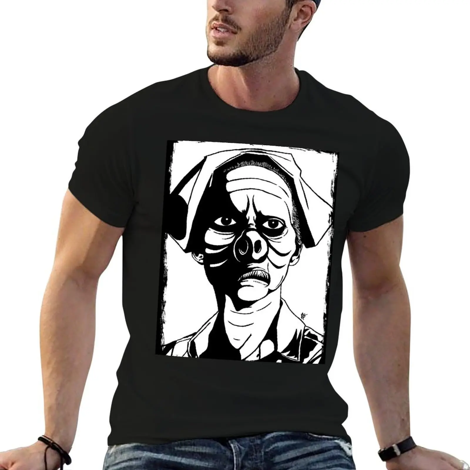 

Pig Nurse T-Shirt cotton t shirt man cotton tshirt 100% man graphic t shirt T-shirt