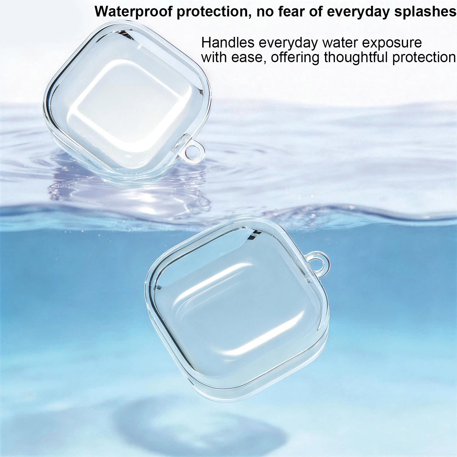 

Clear Keychain Case for Samsung Galaxy Buds 4/4 Pro | Lightweight TPU Cover with Anti-Scratch Protection