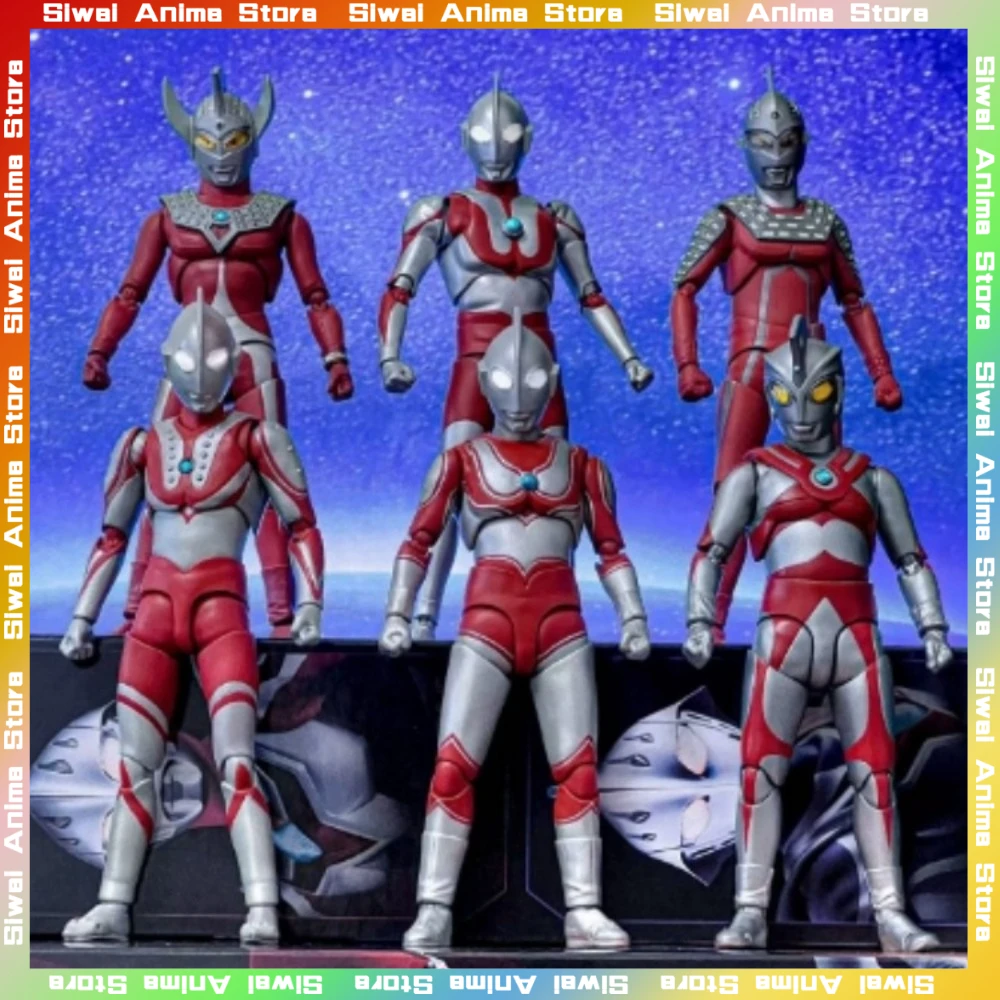 

Оригинальный BANDAI S.H.Figuarts Ultraman Ace Zoffi Tyro Severn Jack Father Ultra Brothers, аниме-фигурки, коллекция, модель игрушки