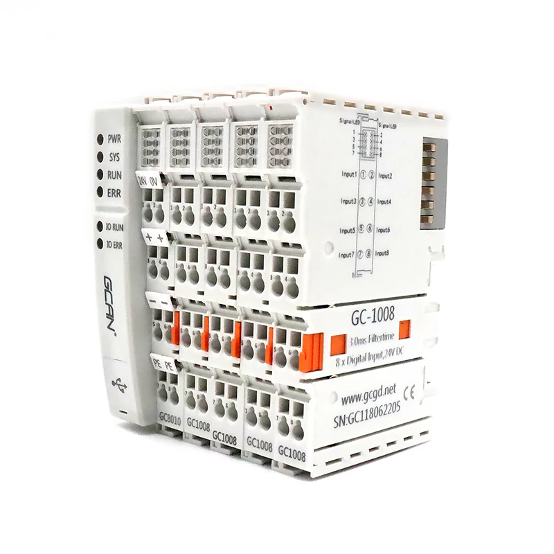 

PLC Can be Extended to 32 IO Module PLC Controller with Modbus RTU RS485 Interface GCAN CLP Controlador Logico Programavel