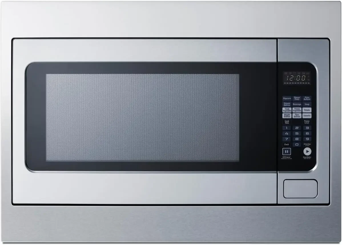 Horno microondas incorporado de 27" y 30", acero inoxidable, 2,2 pies cúbicos, con kit de ajuste Panel de control digital, 1200W (27 pulgadas)