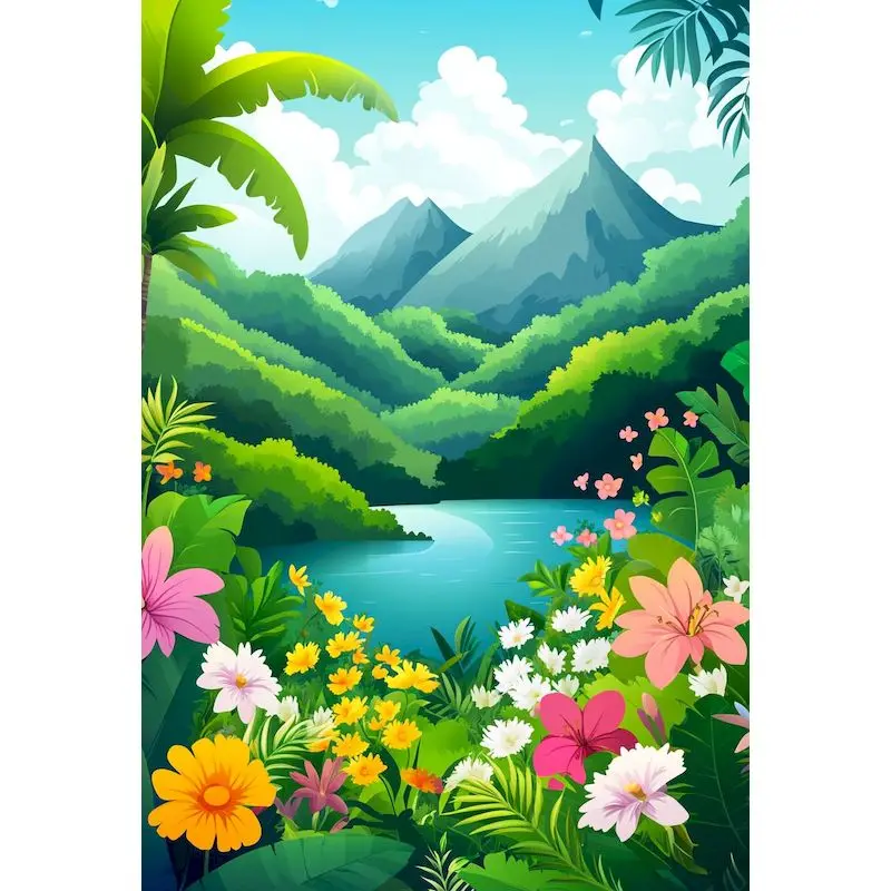 

GATYZTORY Diy Drawing By Numbers Kits Forest pictures by numbers For Adults Landscape Acrylic Paint On Canvas For Home Decors