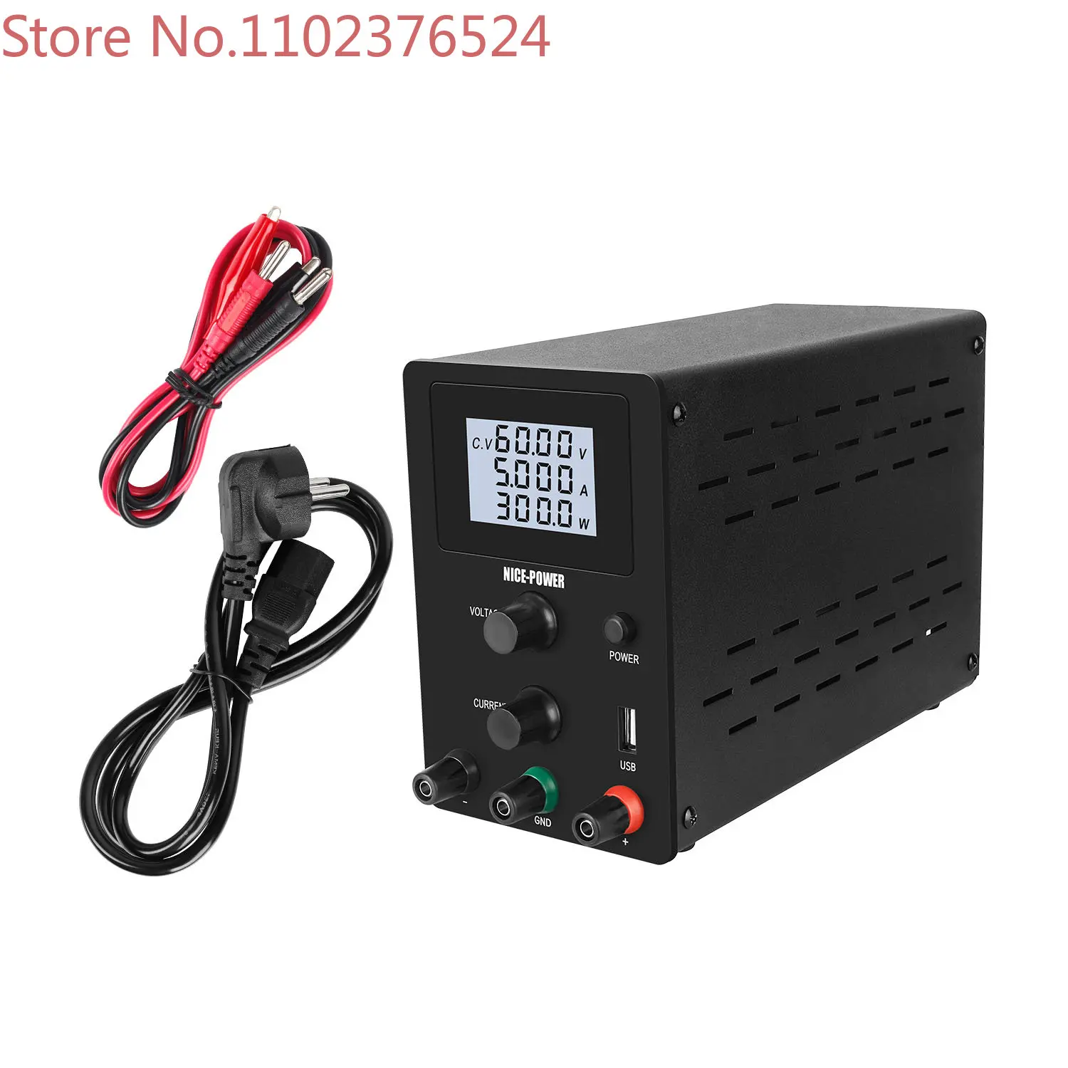 R-SPS605D DC Regulated Power Supply Precision Digital Adjustable Switching Power Source 60V 5A