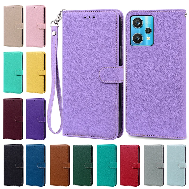 

For Realme 9 Pro Plus 2022 Case Leather Wallet Flip Case Cover For Oppo Realme 9 9 Pro+ Realme9 Pro 5G RMX3471 Shockproof Fundas