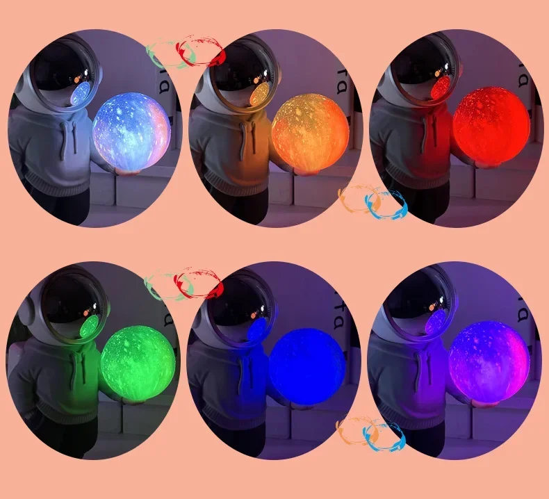 Astronaut Spaceman Wireless Bluetooth Music Player Stereo Surround Sound with TF Card AUX Support for Desktop Computer Speaker