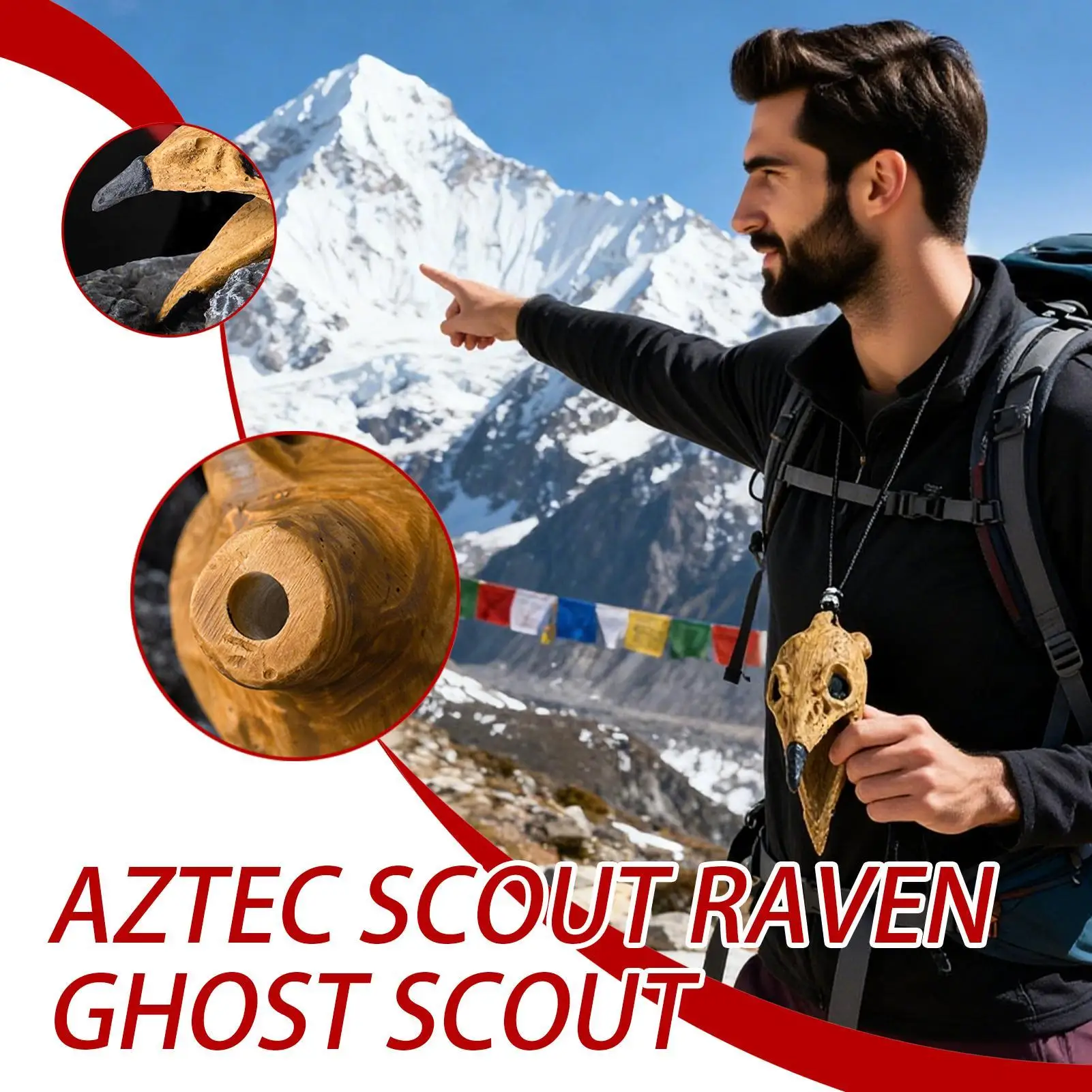 Horror Ghost Whistle Gothic Sound Maker Toys Crow Design Whistle For Outdoor Stress Reduction Halloween Party Supplies Kids