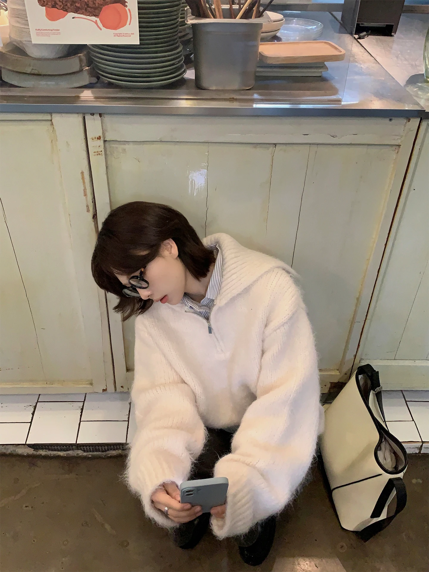 

Свободный вязаный свитер-кардиган женский осенне-зимний с высоким воротником, на молнии, уютный, теплый, толстый, с длинными рукавами