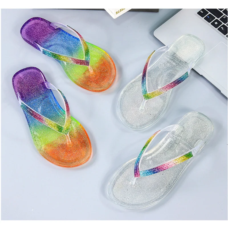 Slippers Woman Flip flops women shoes slides Cloud Cartoon rainbow summer Beach Sandal Outdoor Soft Non Slip Men Male Female