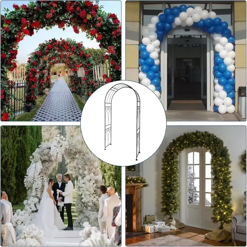 Factory Supply Garden Arch Garden Trellis Arbor Grape Arbor Pergola for Climbing Plant Roses Vines Bridal Party Decoration
