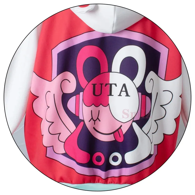 FILM Merah UTA Cosplay Anime ONE PIECE cosplay costume Shanks daughter girl pink jacket skirt sleeves woman dress coat suit