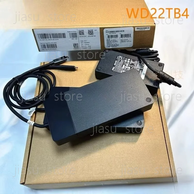 Thunderbolt 4 Docking Station WD22TB4 USB Type-C 180W With Cable 09NWD6, 95% New