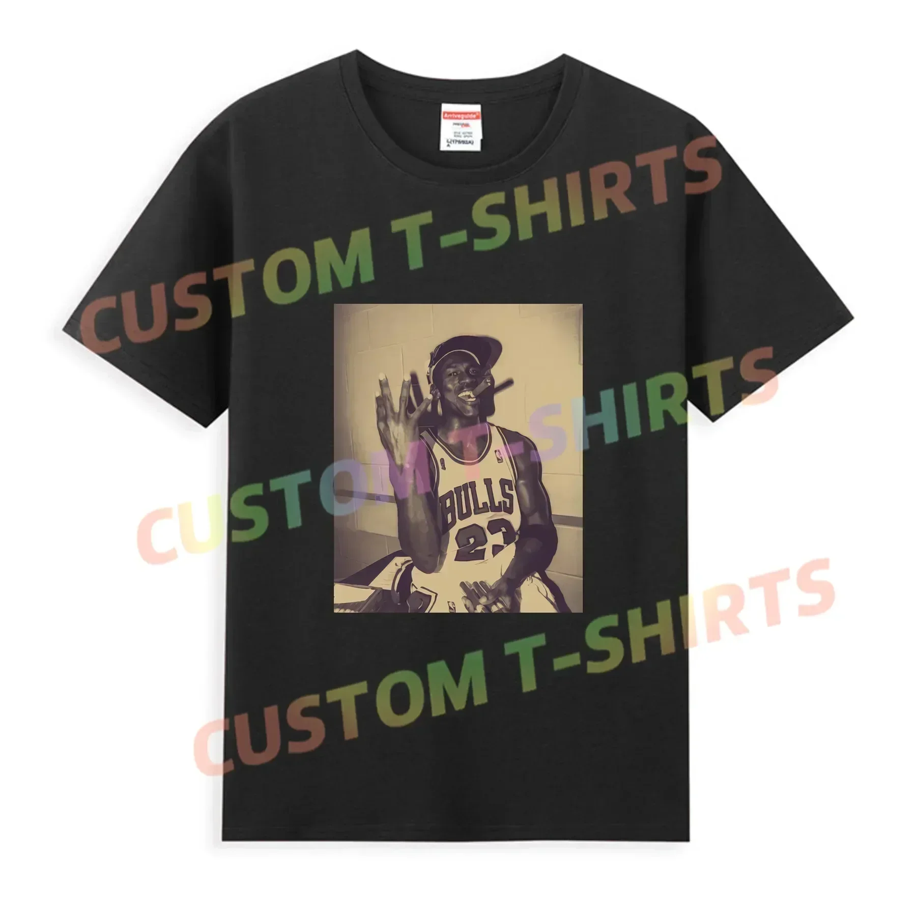 

2025 Men T Shirt Casual Vintage Michaeling T-shirt Graphic Oversized Jorden Cigars Breathable Comfortable Streetwear S-3XL
